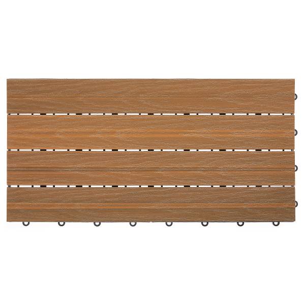 Terrassenfliese Outdoor 6er Set Braun