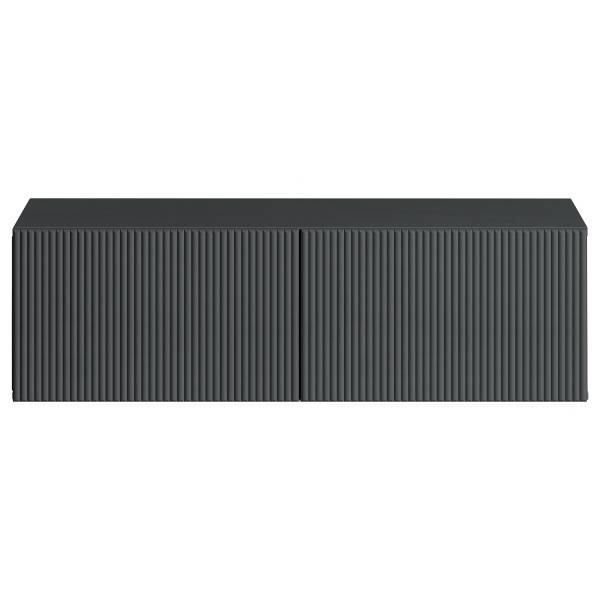 Massives Hänge-TV-Lowboard SKAO Anthrazit - Breite: 250 cm