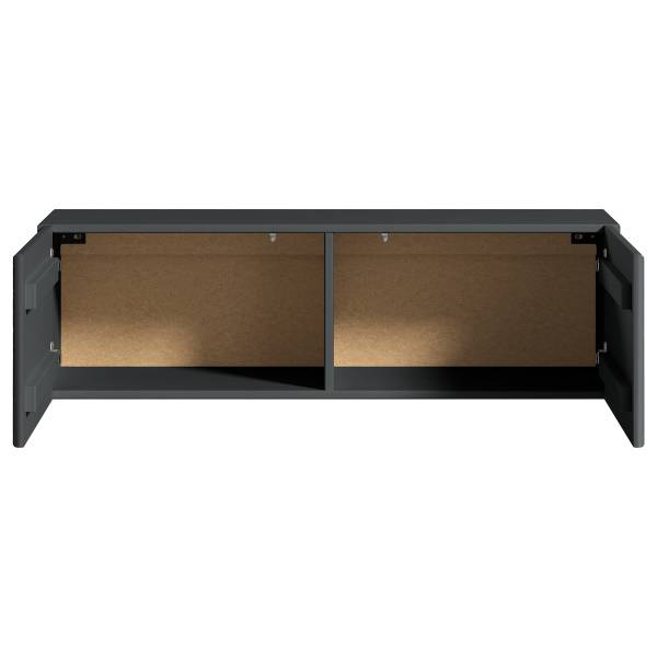 Massives Hänge-TV-Lowboard SKAO Anthrazit - Breite: 250 cm