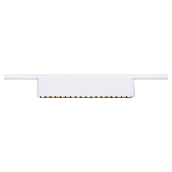 Plafonnier LED Urail Zelos Aluminium - Blanc - 1 flamme