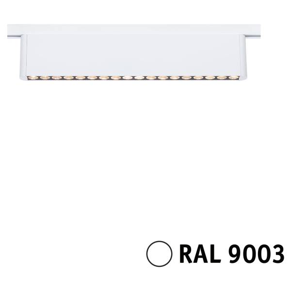 Plafonnier LED Urail Zelos Aluminium - Blanc - 1 flamme