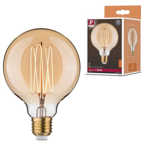 Ampoule LED Globe Rustic Shine I Verre coloré - Or