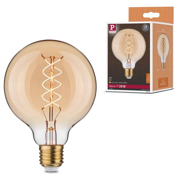 Ampoule LED Rustic Shine Globe S Verre coloré - Doré