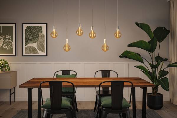 Ampoule LED Globe Rustic Shine Verre coloré - Or