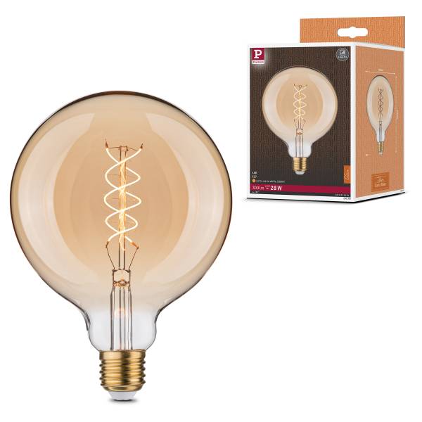 Ampoule LED Globe Rustic Shine Verre coloré - Or