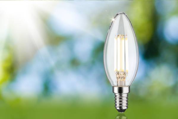 LED-Glühbirne Eco-Line Kerze Klarglas - Warmweiß