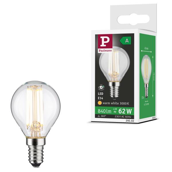 LED-lichtbron Eco-Line druppel 78 mm transparant glas - warm wit