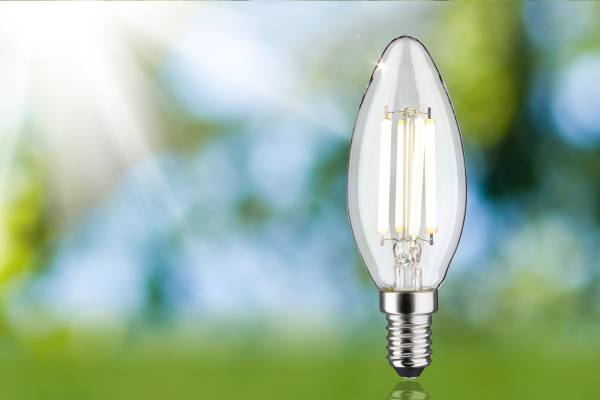 Ampoule LED Eco-Line Bougie Verre clair - Blanc neutre
