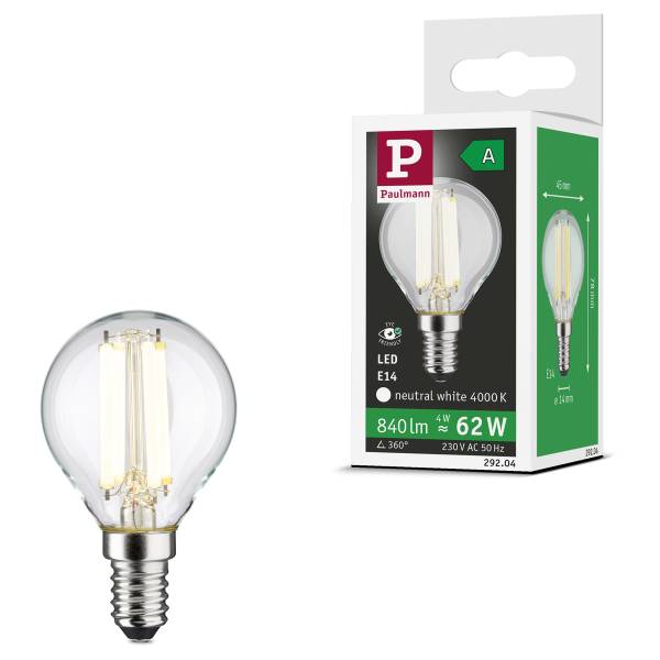 LED-lichtbron Eco-Line druppel 78 mm transparant glas - universeel wit