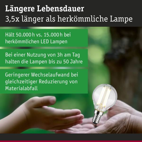 LED-lichtbron Eco-Line druppel 78 mm transparant glas - universeel wit
