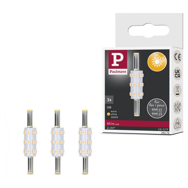 LED-Leuchtmittel Taina Kunststoff - Silber - Warmweiß