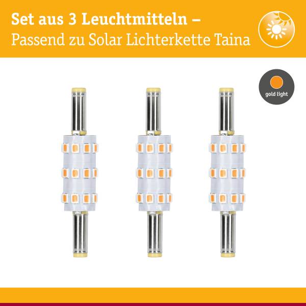 LED-Leuchtmittel Taina Kunststoff - Silber - Warmweiß