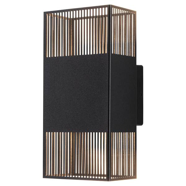 Applique murale LED Tharin Acier inoxydable - 1 flamme - Noir