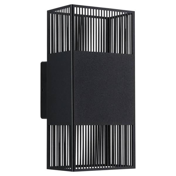 Applique murale LED Tharin Acier inoxydable - 1 flamme - Noir