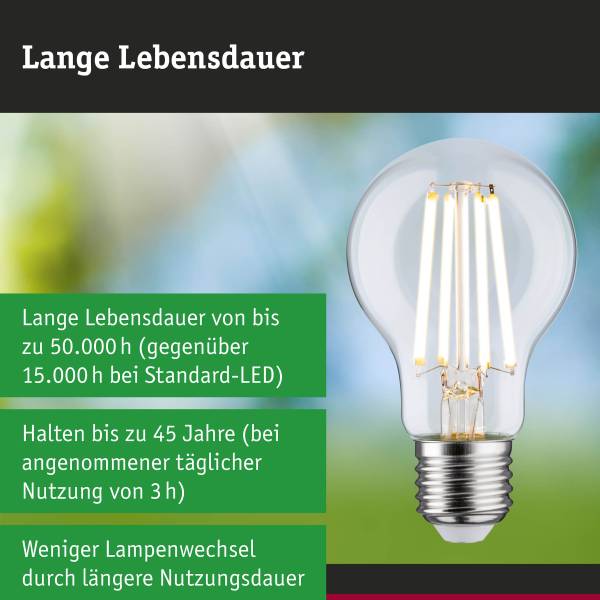Ampoule LED Eco-Line Verre clair - Blanc chaud