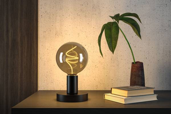 Ampoule LED Floating Shine Globe A Verre clair - Gris