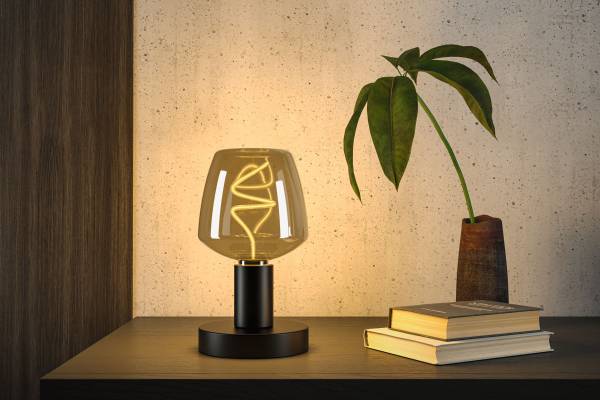 Ampoule LED Floating Shine Globe B Verre clair - Gris