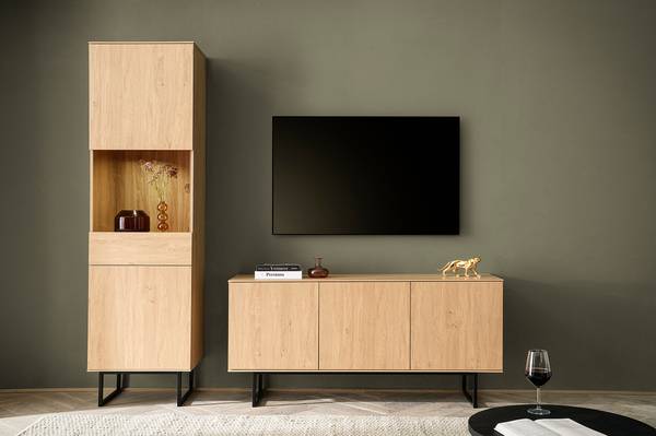 TV-Lowboard Mavony Eiche Dekor - Breite: 150 cm