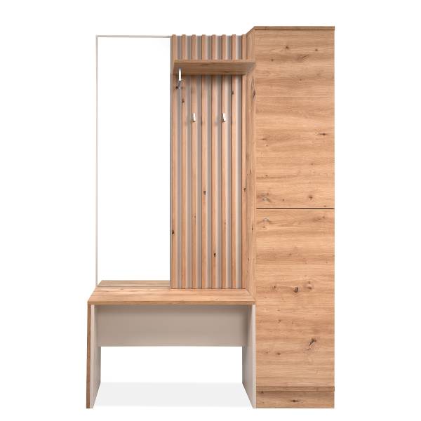 Kompaktgarderobe Mayaozi Eiche Artisan Dekor