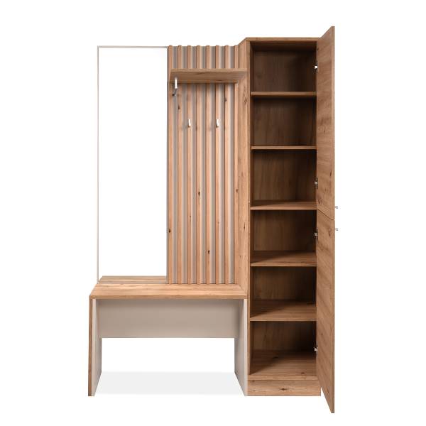 Kompaktgarderobe Mayaozi Eiche Artisan Dekor