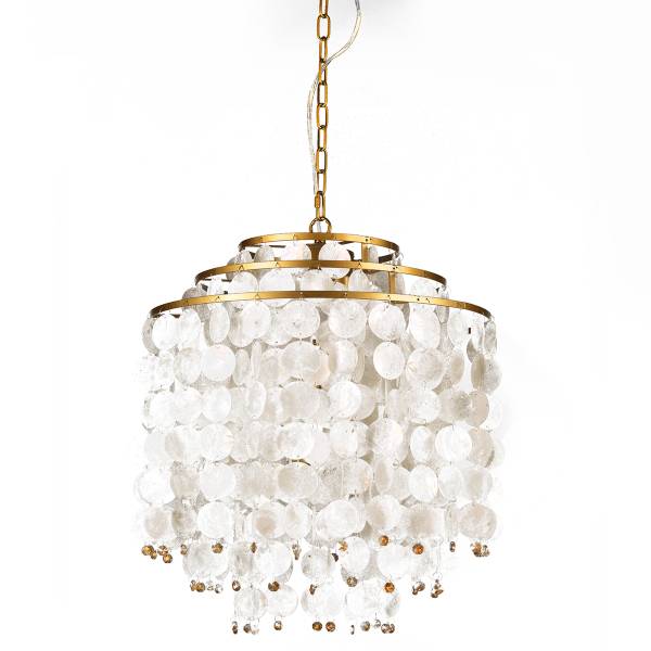 LED-Pendelleuchte 4995 Ruben Muschel / Eisen - 3-flammig