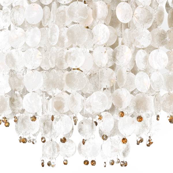 LED-Pendelleuchte 4995 Ruben Muschel / Eisen - 3-flammig
