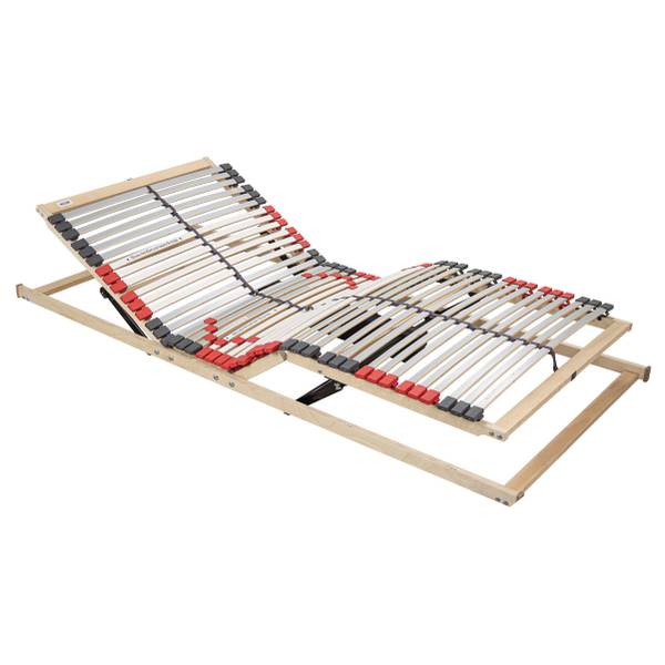 Lattenrost Praktico - mit Motor Grau / Natur - 90 x 200cm