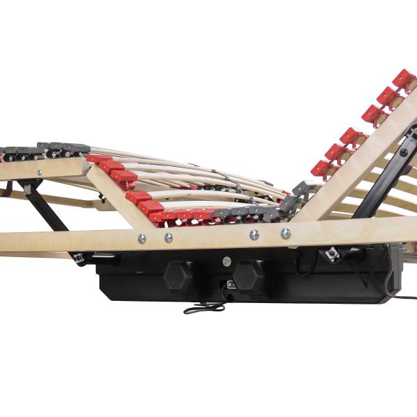 Lattenrost Praktico - mit Motor Grau / Natur - 90 x 200cm