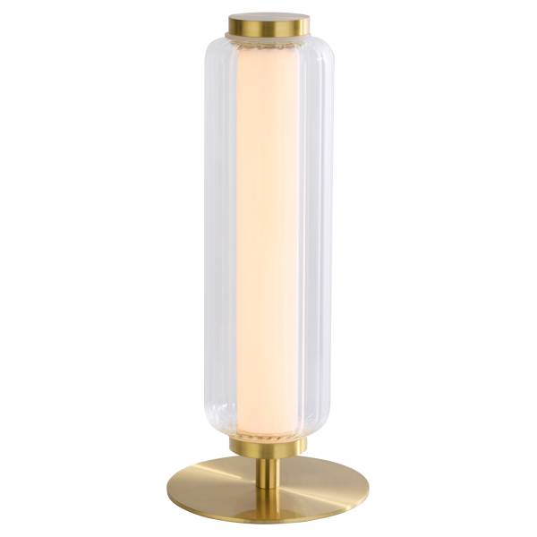 LED-Tischleuchte Mod Stahl - Messing - 1-flammig