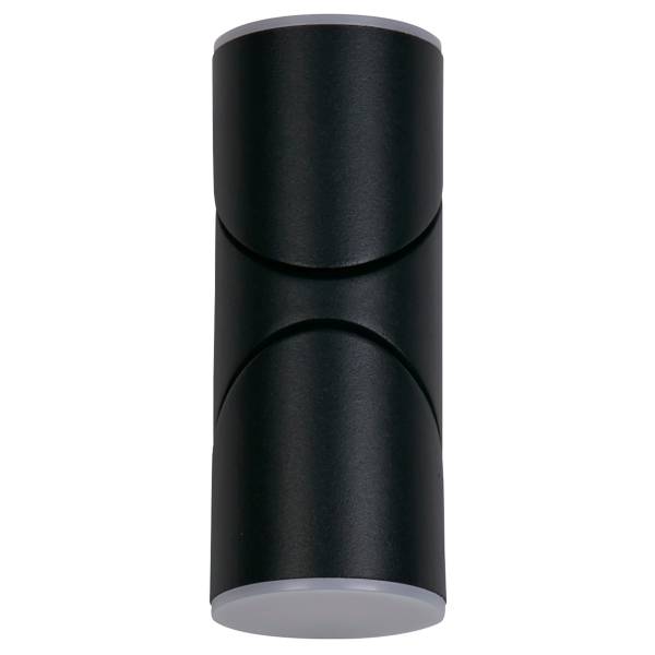 LED-wandlamp Soho aluminium/staal - zwart - 2-lichts