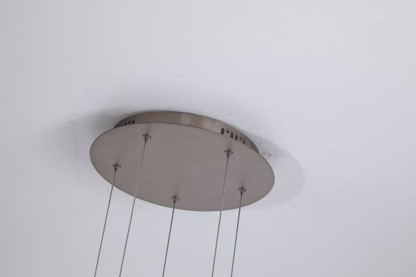 LED-Pendelleuchte Seeds Typ B Stahl / Farbglas - Hellbraun - 5-flammig