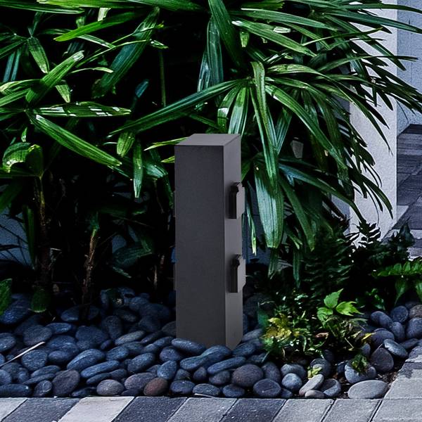 Outdoor Steckdosenleiste Multisocket Aluminium / Stahl - Schwarz