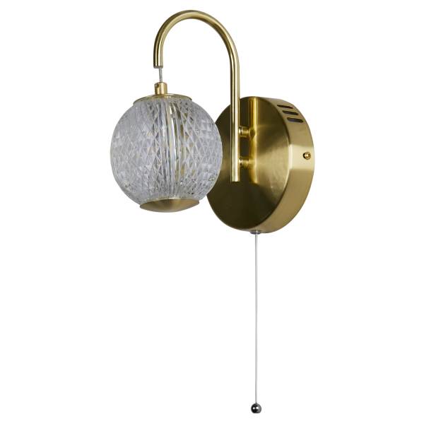 Applique LED Allure Laiton / Verre acrylique - Laiton - 1-flamme