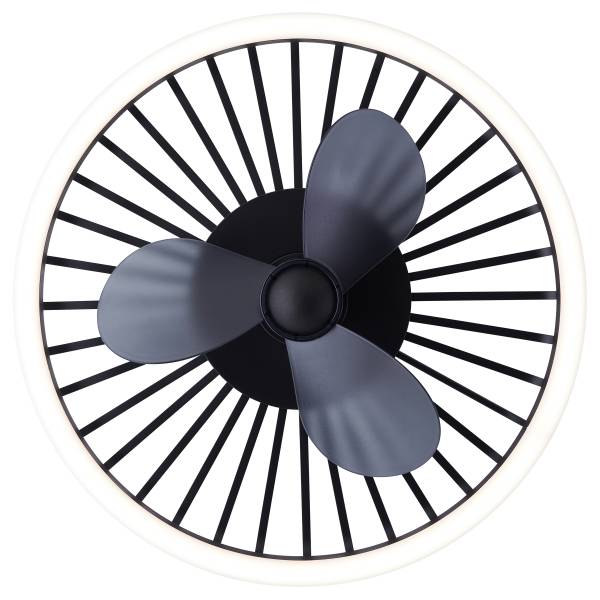 Plafonnier Capo Métal et plastique - 1 flamme - Noir