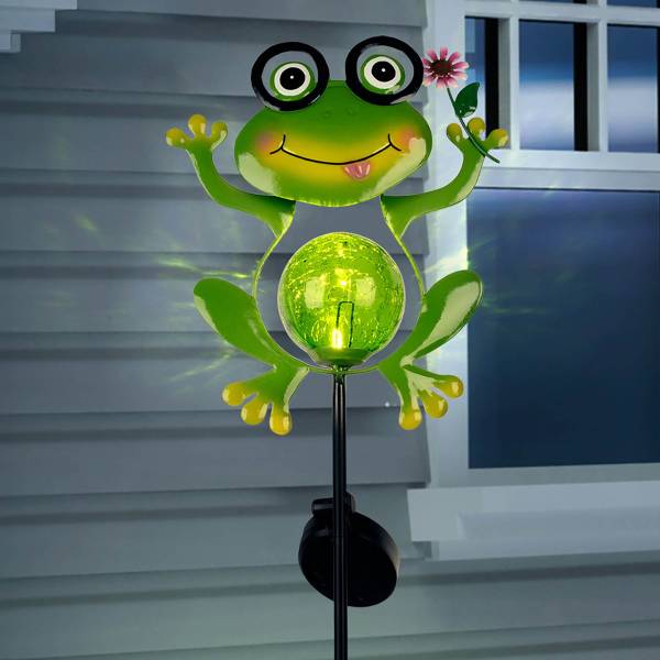 LED-padverlichting Froggy gekleurd glas/ijzer - 1-lichts