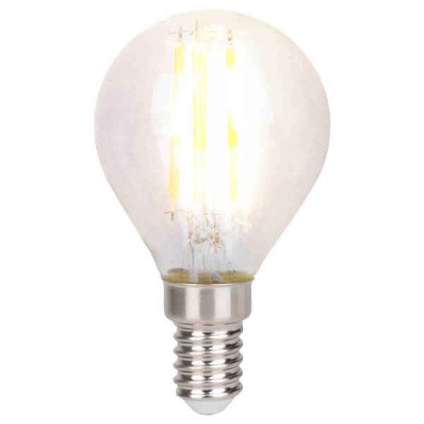 Ampoule LED Daffy Type B 6 unités Verre clair / Aluminium - 1 flamme