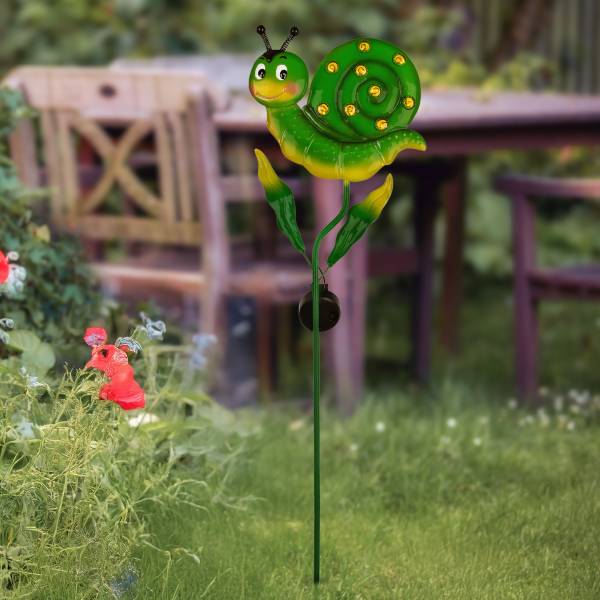 LED-Wegeleuchte Snaily Eisen - 9-flammig