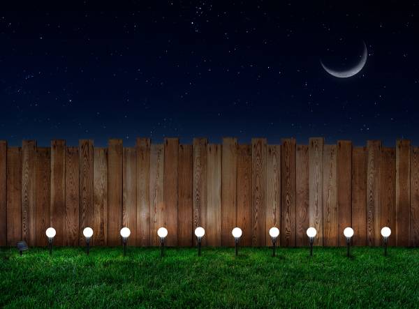 LED-padverlichting Helsinki set van 10 PVC - 10-lichts