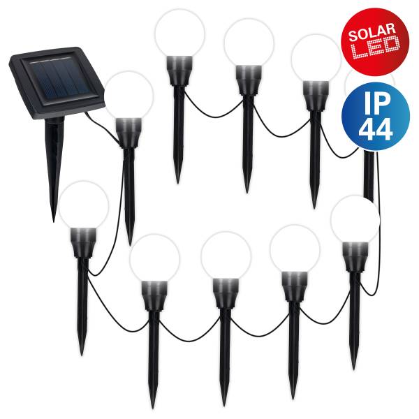 LED-padverlichting Helsinki set van 10 PVC - 10-lichts