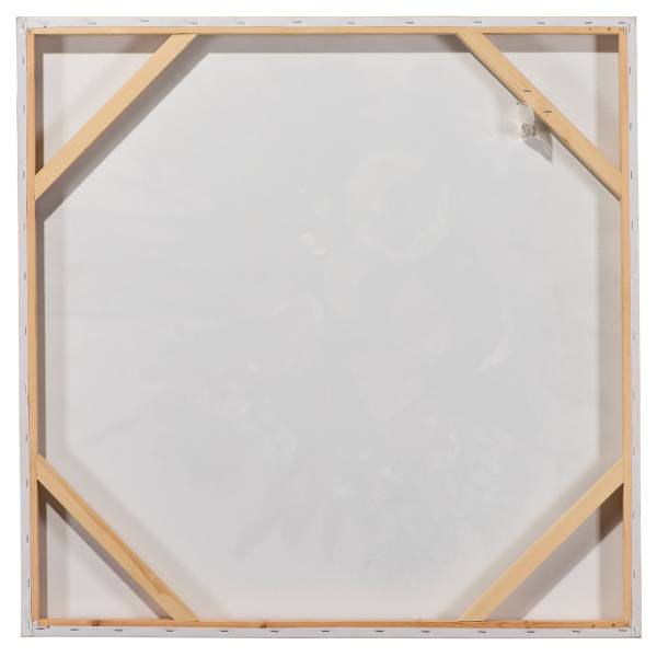 Leinwandbild Elegantes Mandala Multicolor - Mischgewebe - Pinie - 80 x 80 x 3.7 cm