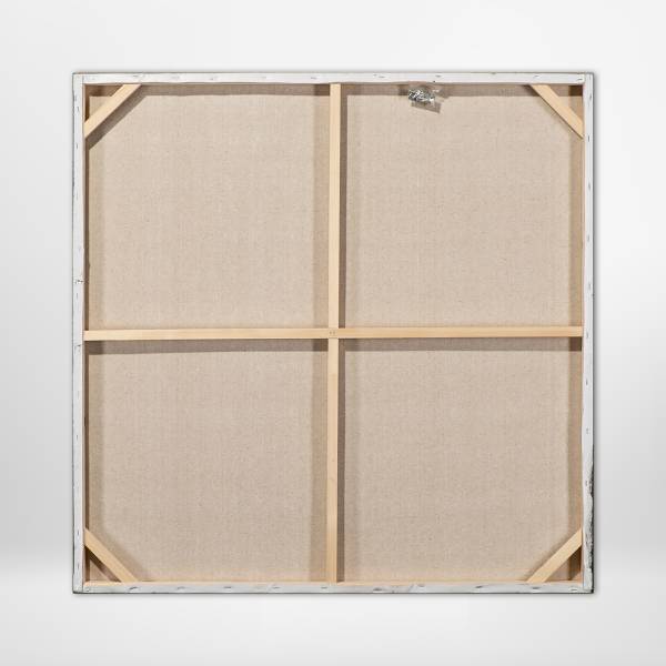 Leinwandbild Geselligkeit Multicolor - Mischgewebe - Tanne - 63 x 63 x 4.5 cm