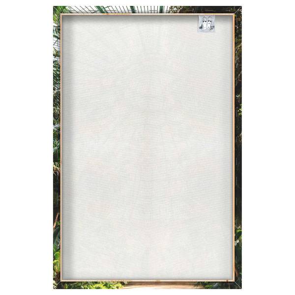 Leinwandbild Königliches Gewächshaus Grün - Mischgewebe - Pinie - 80 x 120 x 3.1 cm