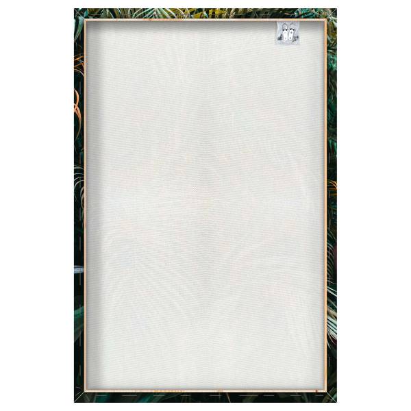 Leinwandbild Grüne Pflanzen Grün - Mischgewebe - Pinie - 80 x 120 x 3.1 cm