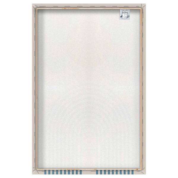 Leinwandbild Orange Dot Multicolor - Mischgewebe - Pinie - 80 x 120 x 1.8 cm
