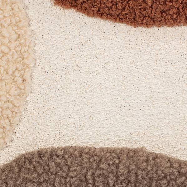 Wandbild Fluffy Islands Typ A Multicolor - Mischgewebe - Pinie - 60 x 60 x 4.5 cm