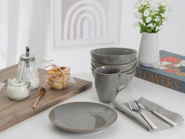 Service de table Nature Collection 20 Grès - Gris