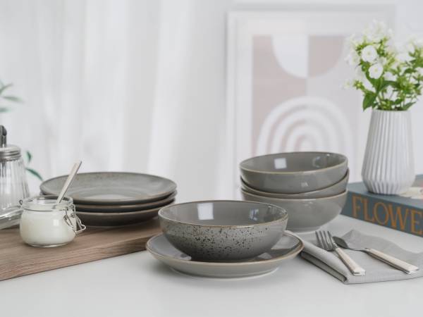 Service de table Nature Collection 20 Grès - Gris