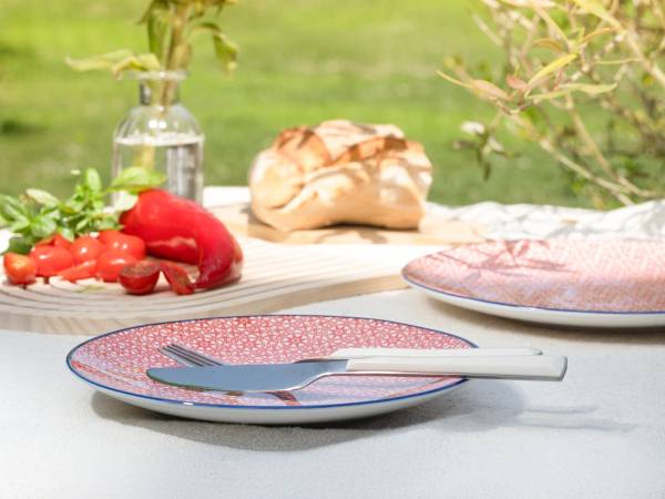 Kombiservice Mediterran Rot 16-teilig Steinzeug