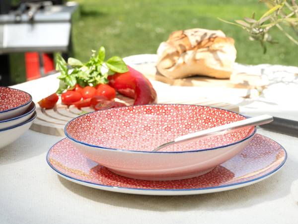 Tafelservice Mediterran Rot 12-teilig kaufen