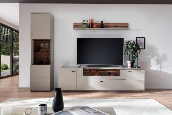 Wandboard Pintuk Sandgrau / Eiche Dekor